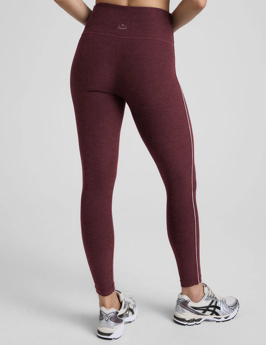 Spacedye Ready Midi Legging- midnight burgundy Heather