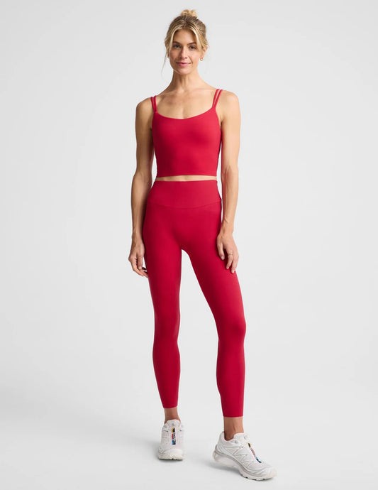 glowzone™ High Waisted Midi Legging - Scarlett red