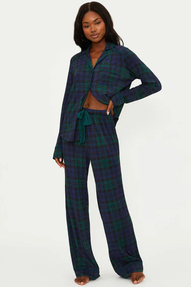 Livy Top & Connie Pant Set- Wintergreen Plaid