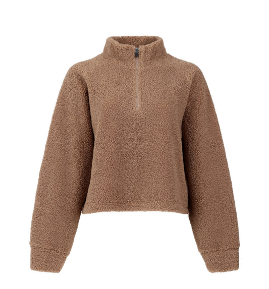Lucia half zip Sherpa
