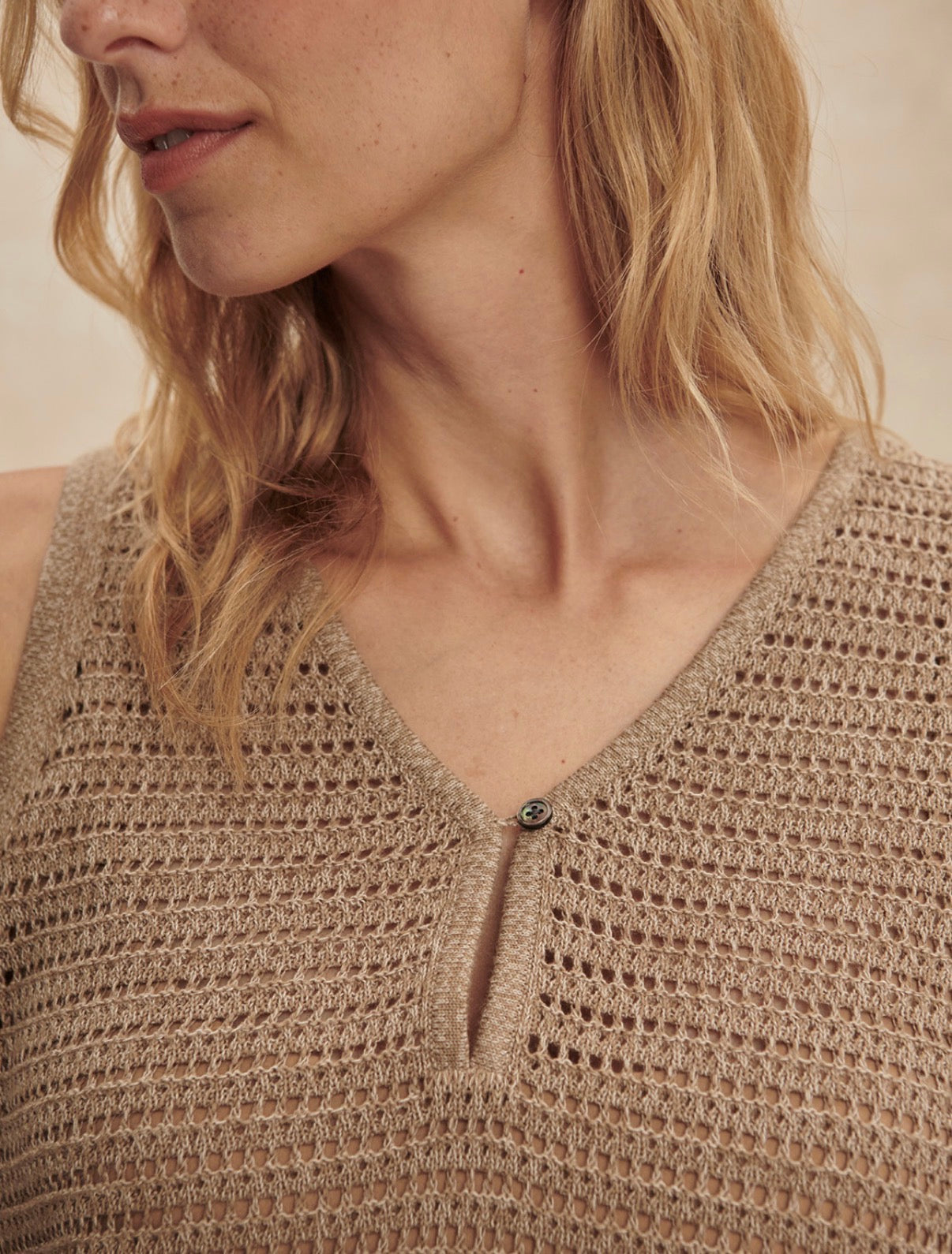 Ramon Knit Tank - Sepia Twist
