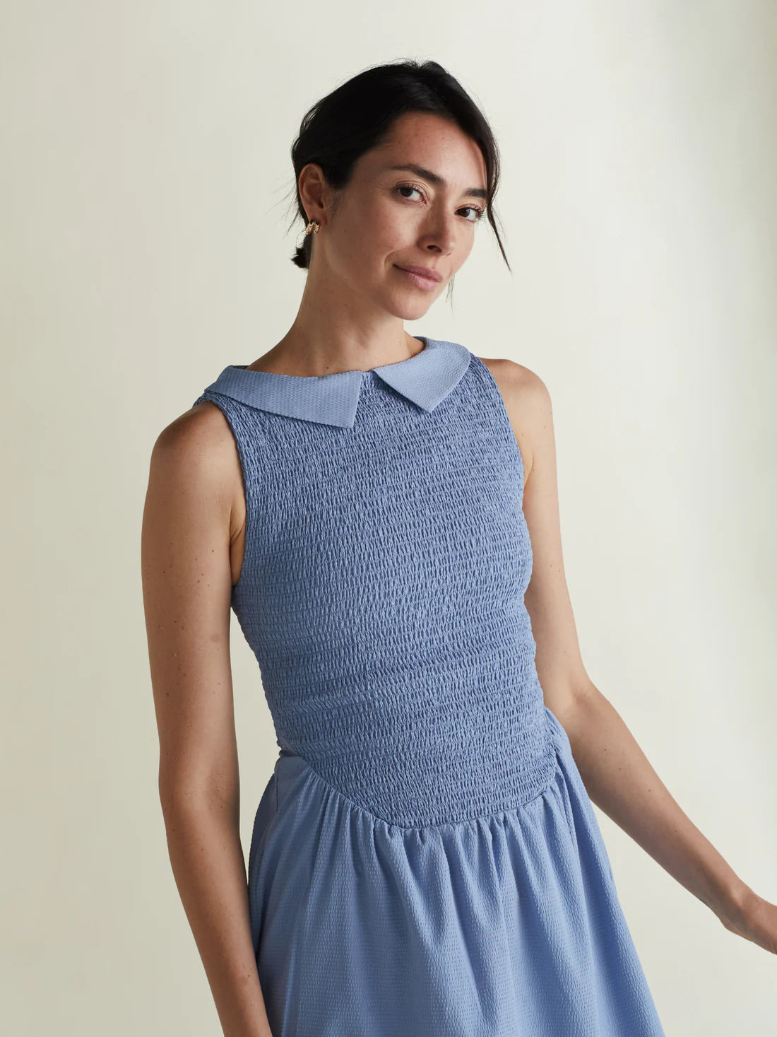 Heron Dress-Charleston Blue