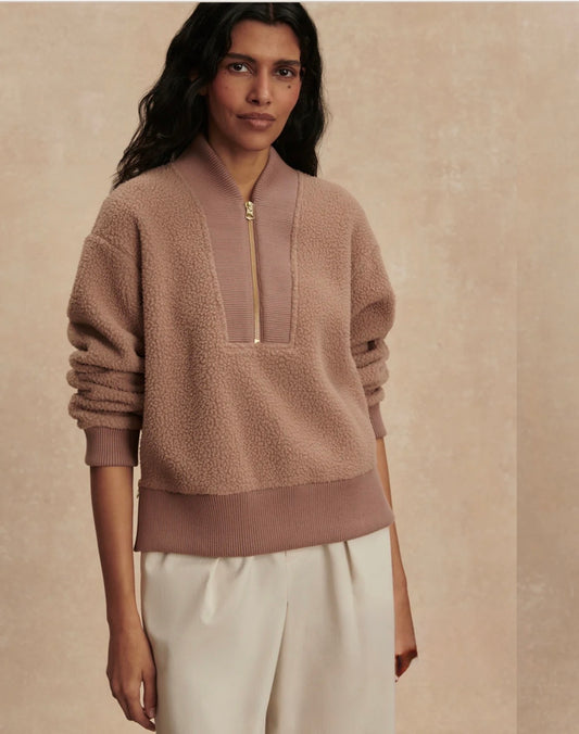 Mumford Half-Zip Fleece- Ginger Snap