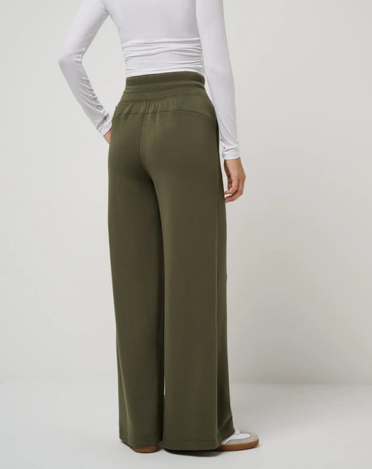 Skyloft Soft Wide Leg Pant- Grape Leaf