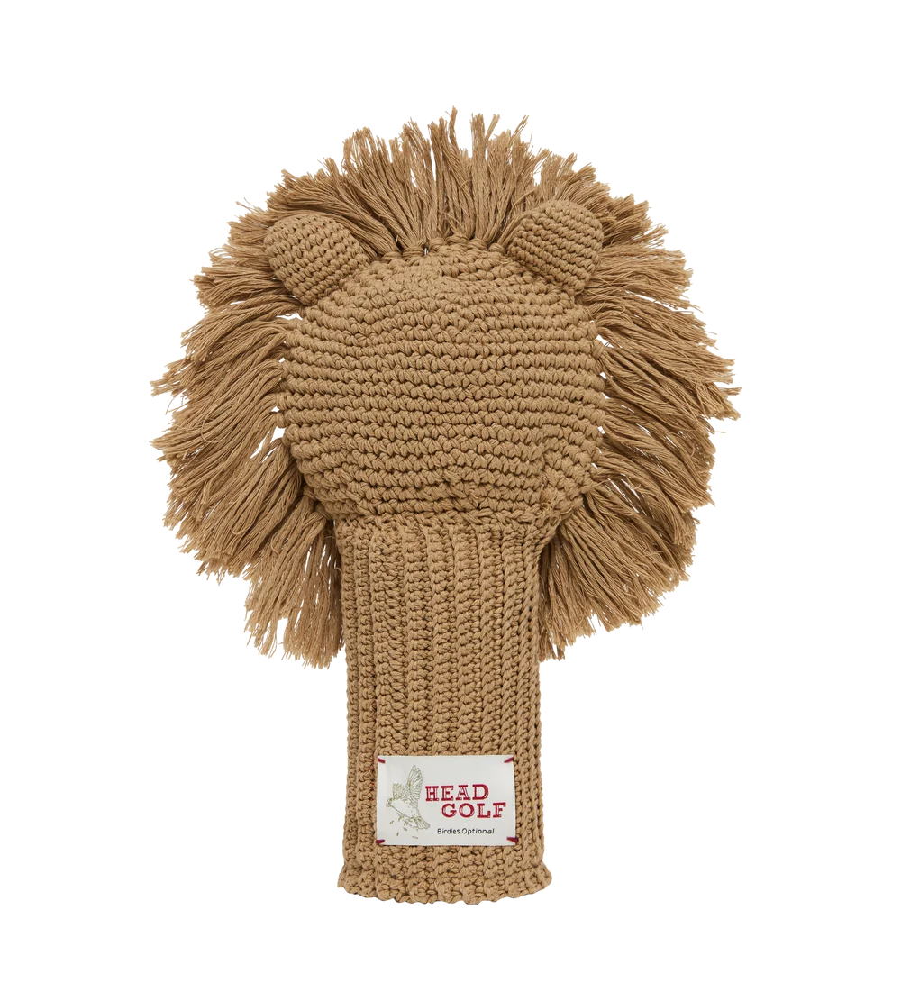Lion crochet golf cover