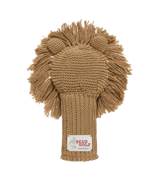 Lion crochet golf cover