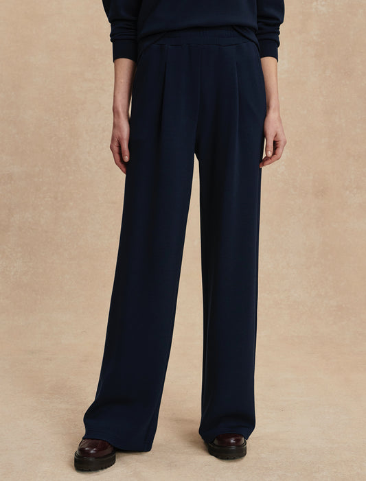 The Extra Wide Leg Pant 29.5"- Navy