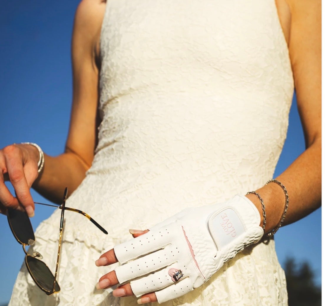 Love Glove- fingerless pink