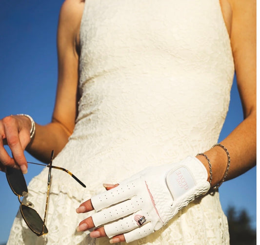 Love Glove- fingerless pink