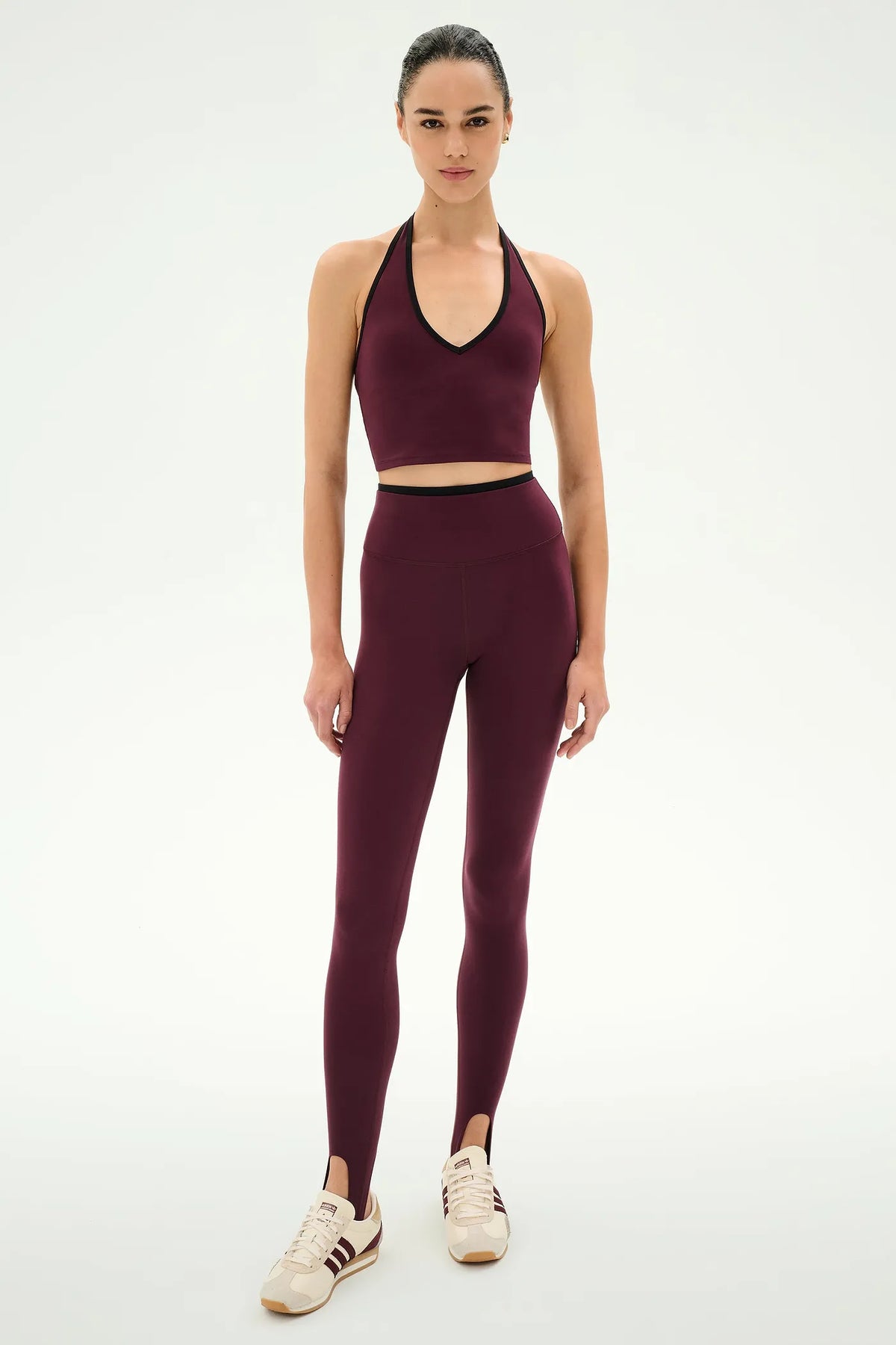 River Dual Waist Airweight Stirrup- dark cherry/black