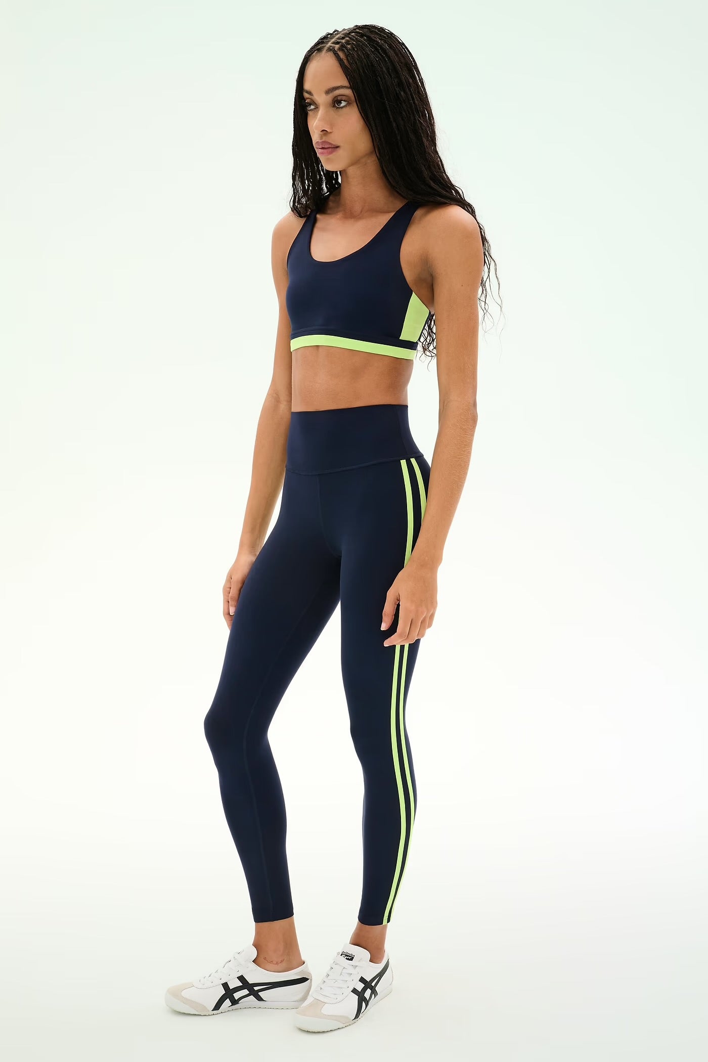 Ella Highwaist Airweight 7/8-indigo/limeade