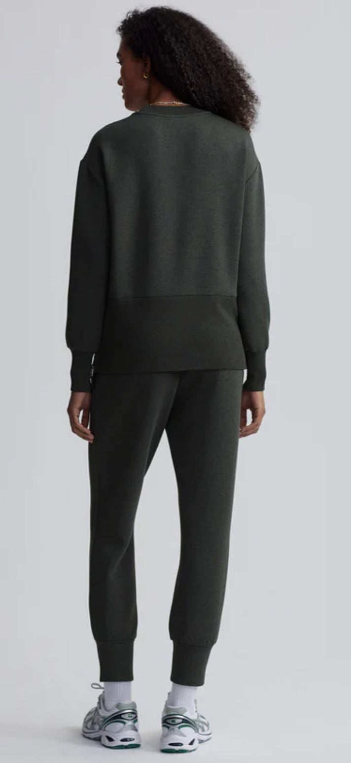 Lowry Longline Sweat- Olive Marl