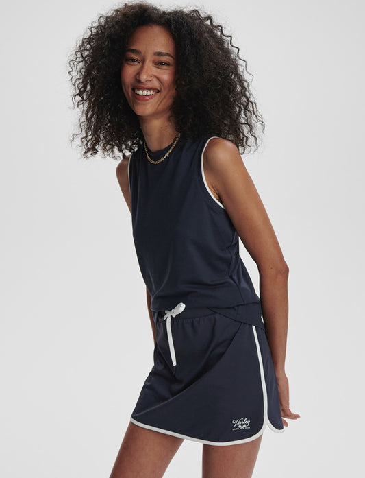 Archer Mid- Rise Skort- Blue Nights