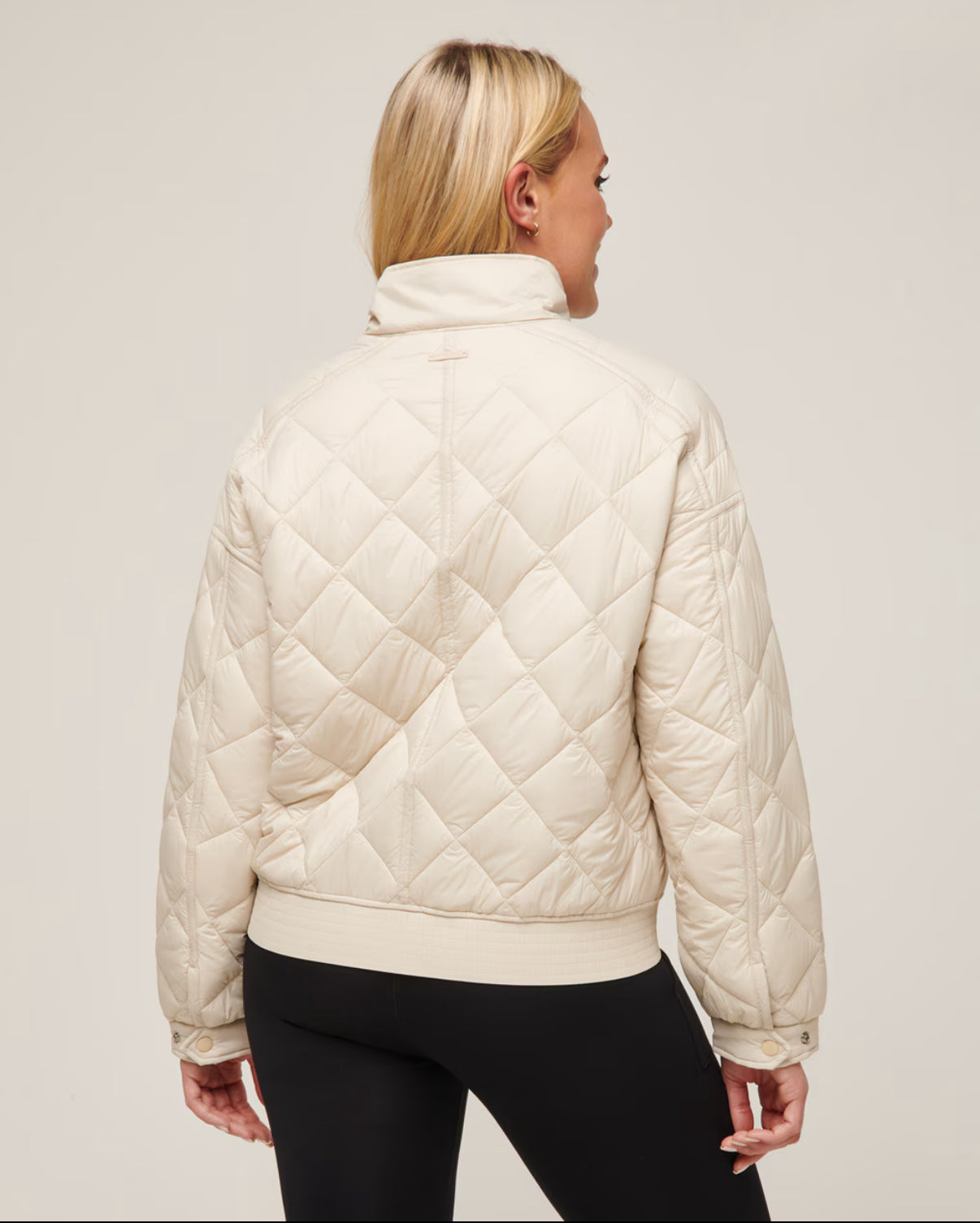 Lights at Night Quilted Jacket- Pumice Stone