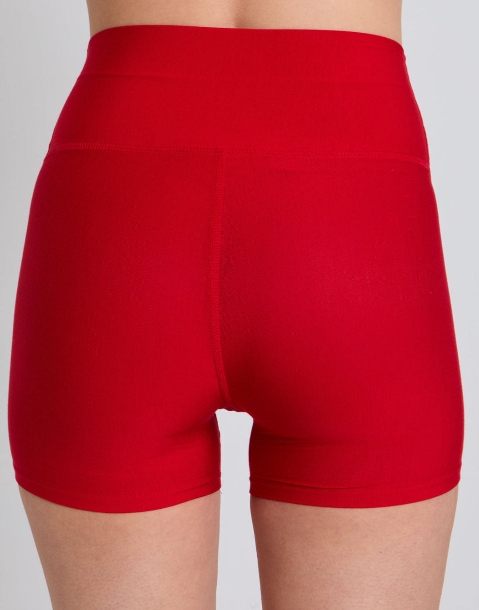 All Day Liner Shorts-Red