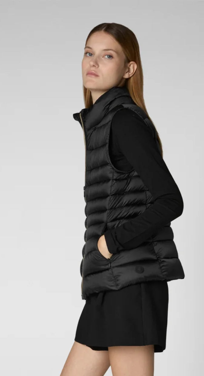 Lynn Puffer Vest- Black