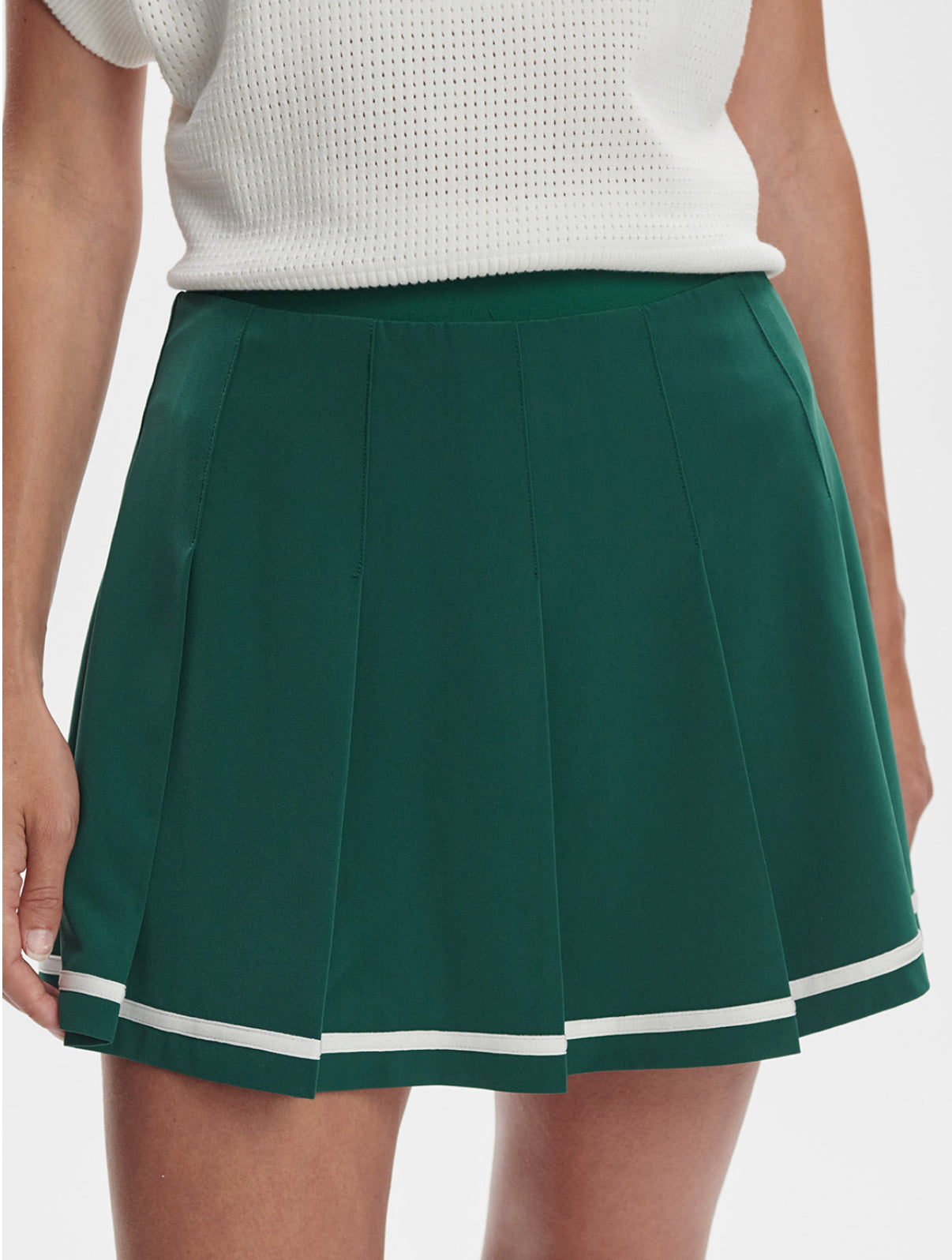 Clarendon High-Rise Skort 16"-Forest