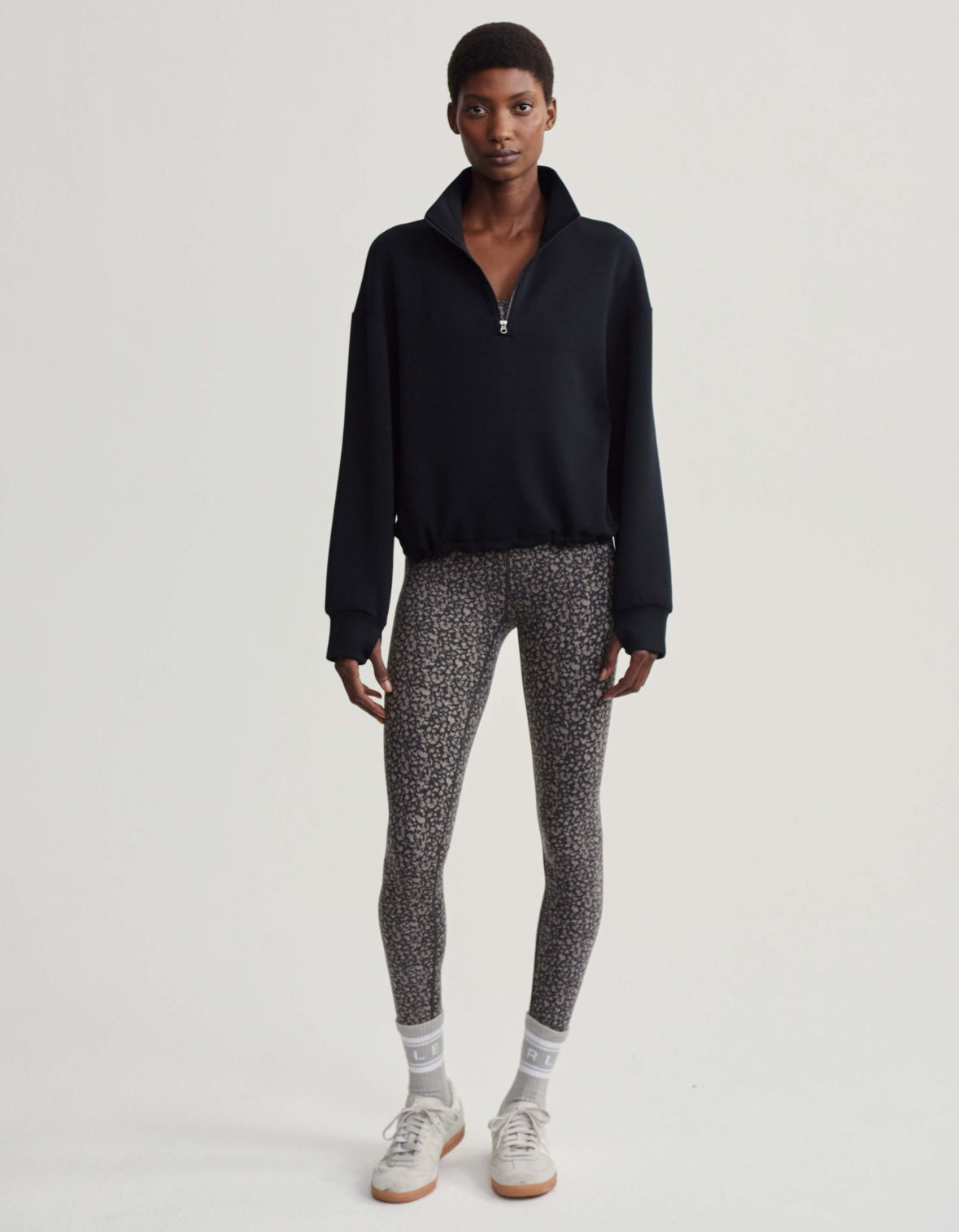 Siam Cropped Half Zip Midlayer