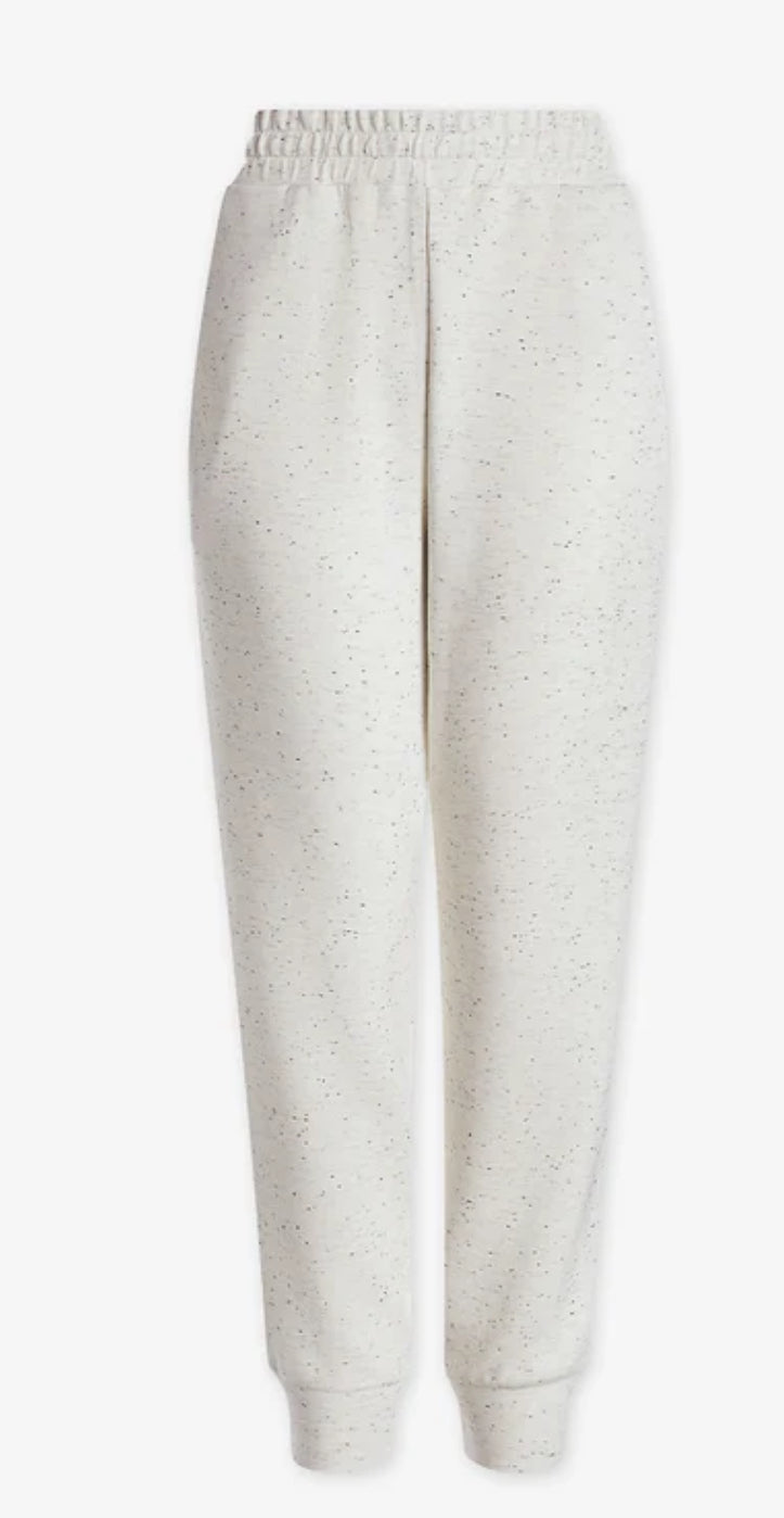 Slim Cuff Pant 25”- Ivory Marl Fleck