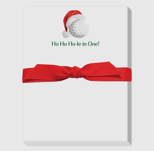 Ho Ho Hole in One mini notepad