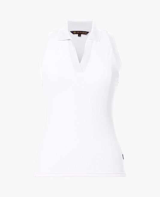 CAROLINE sleeveless top- white