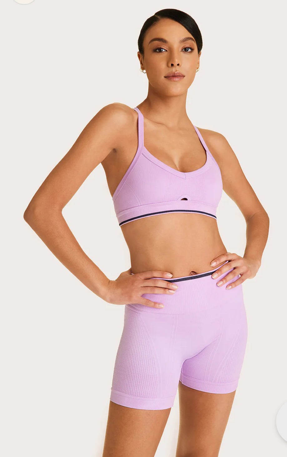 Barre Cami Bra- Lilac