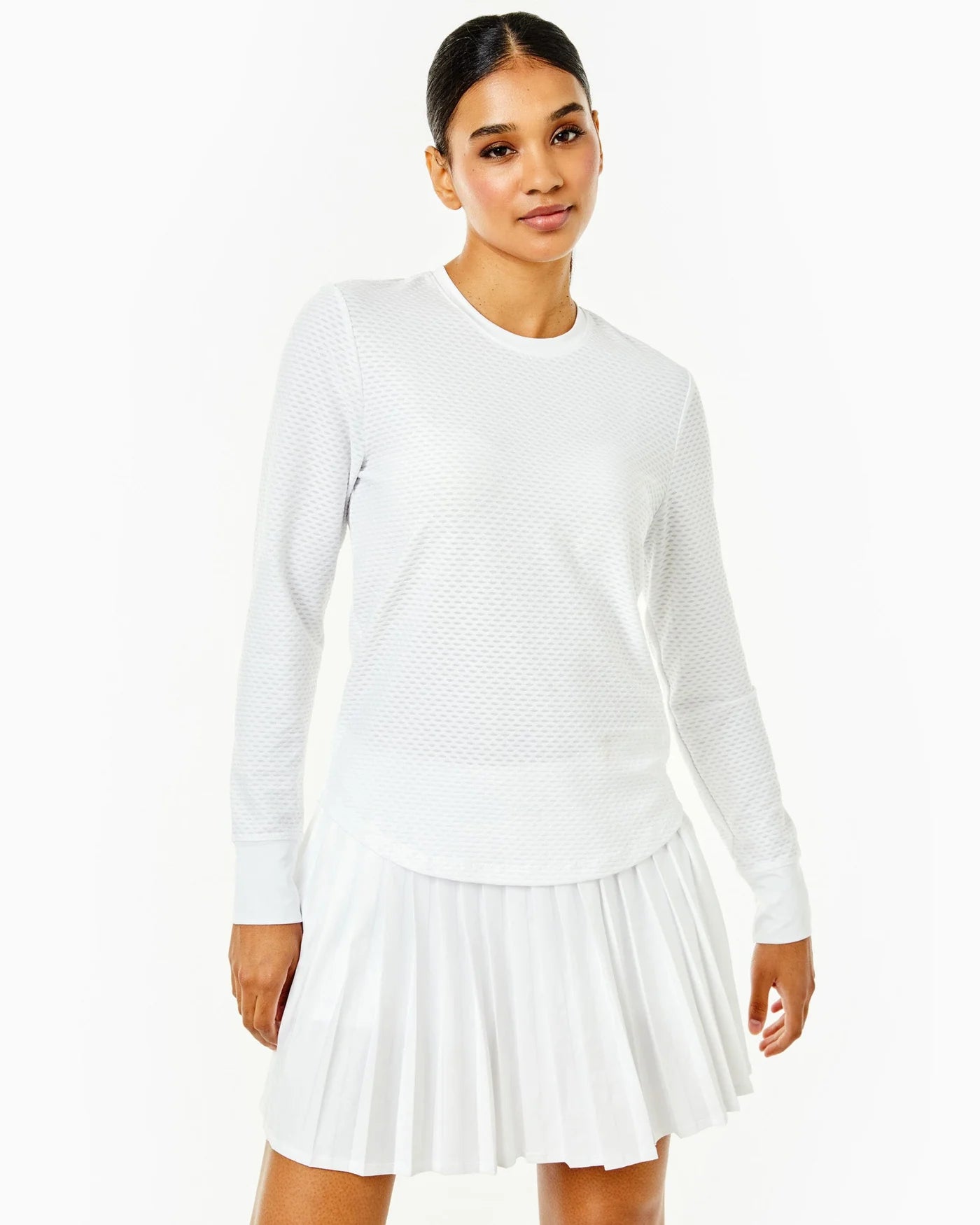 Palmetto long sleeve- white