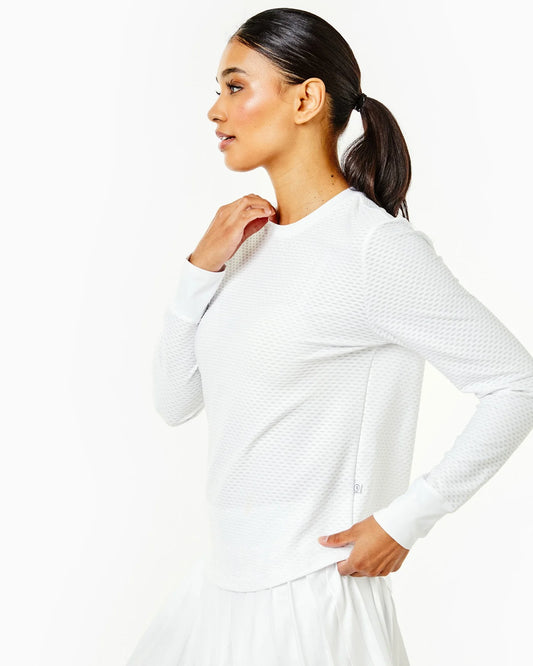 Palmetto long sleeve- white