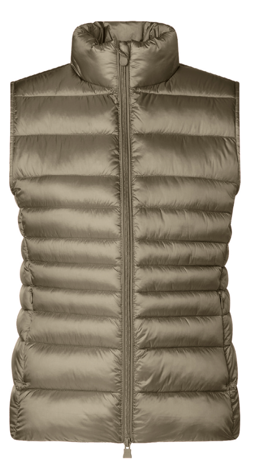 Lynn Puffer Vest- Husk Green