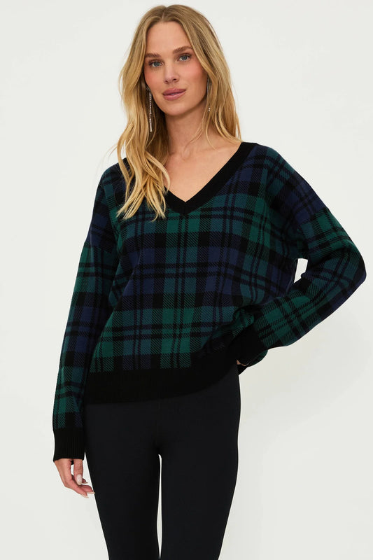 Joey Sweater- Wintergreen Plaid