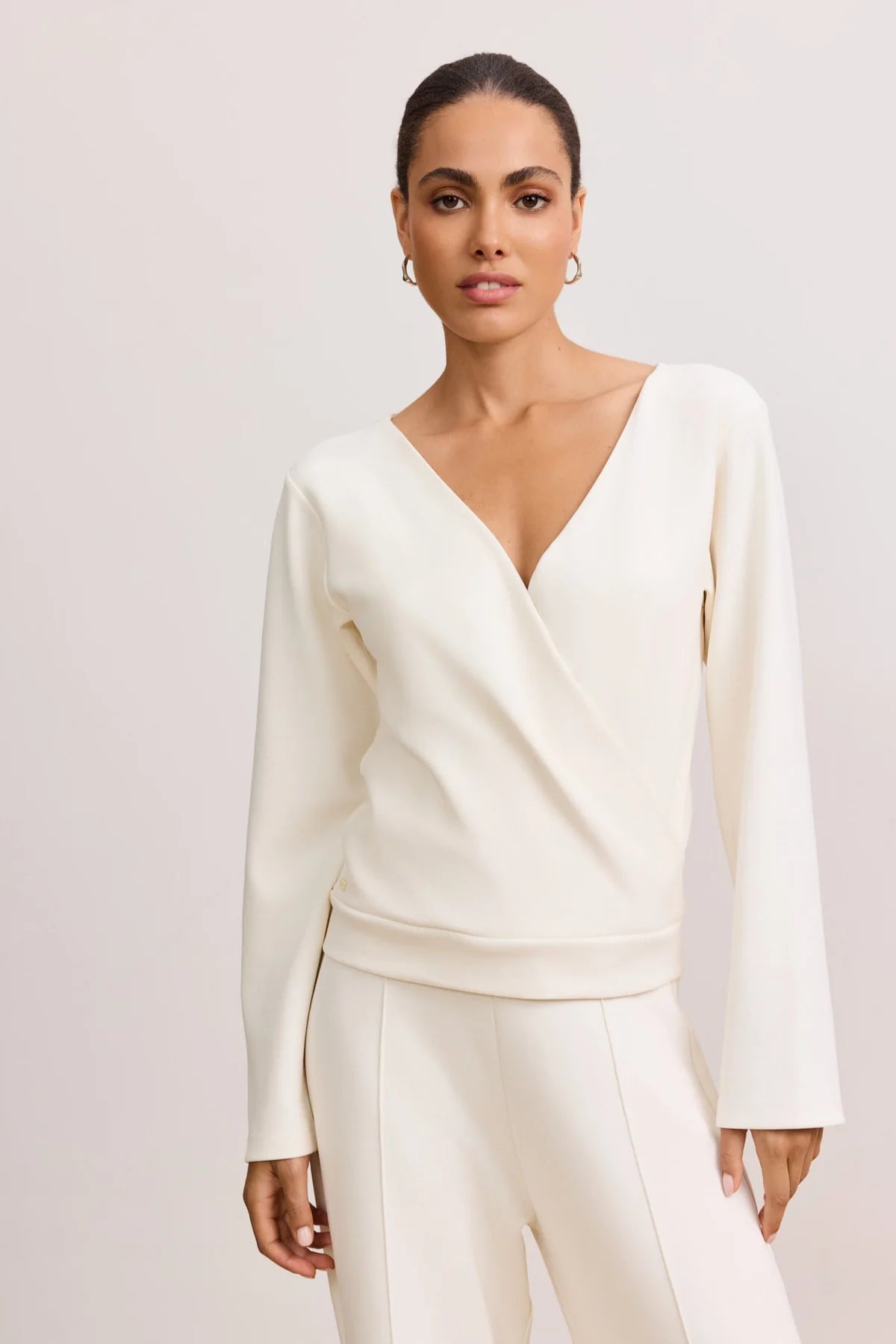 Lara Wrap Top- Marshmellow