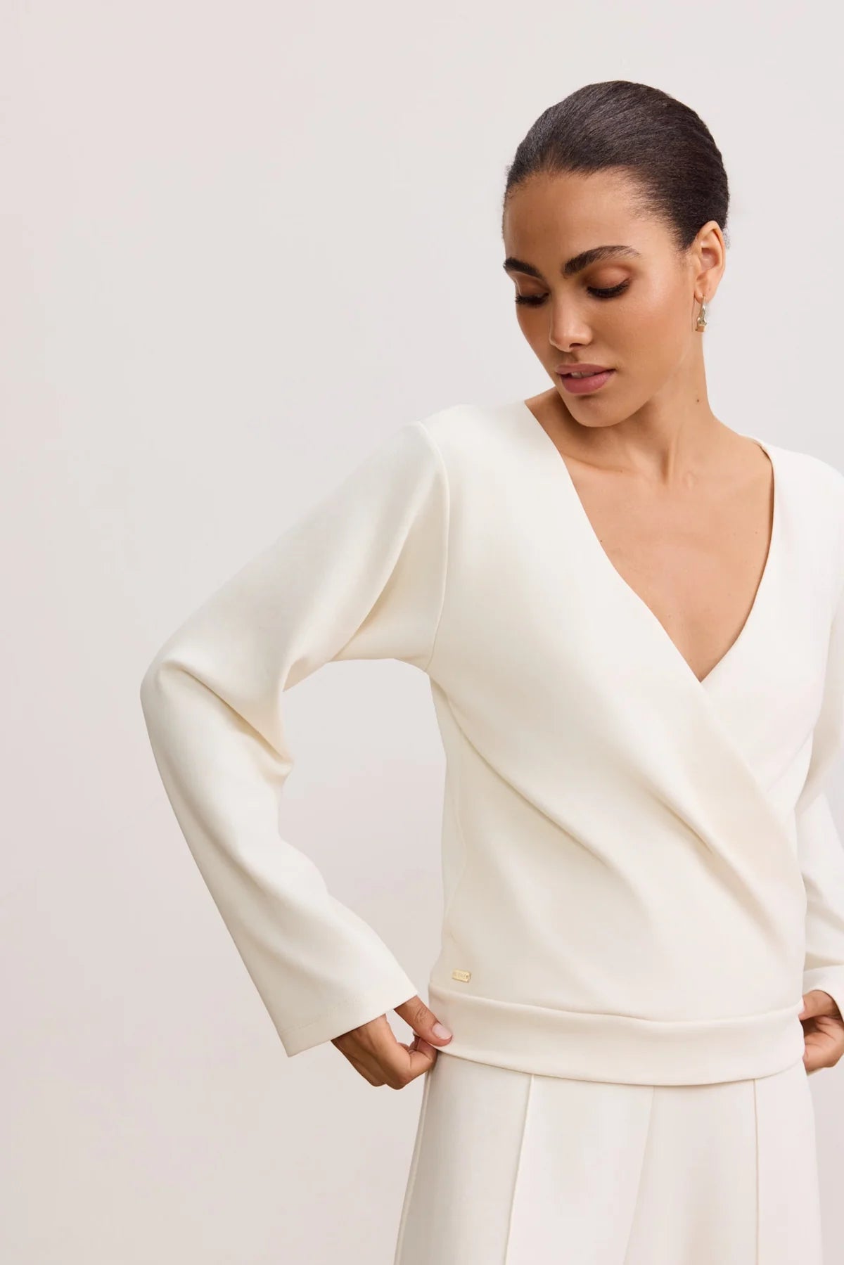 Lara Wrap Top- Marshmellow