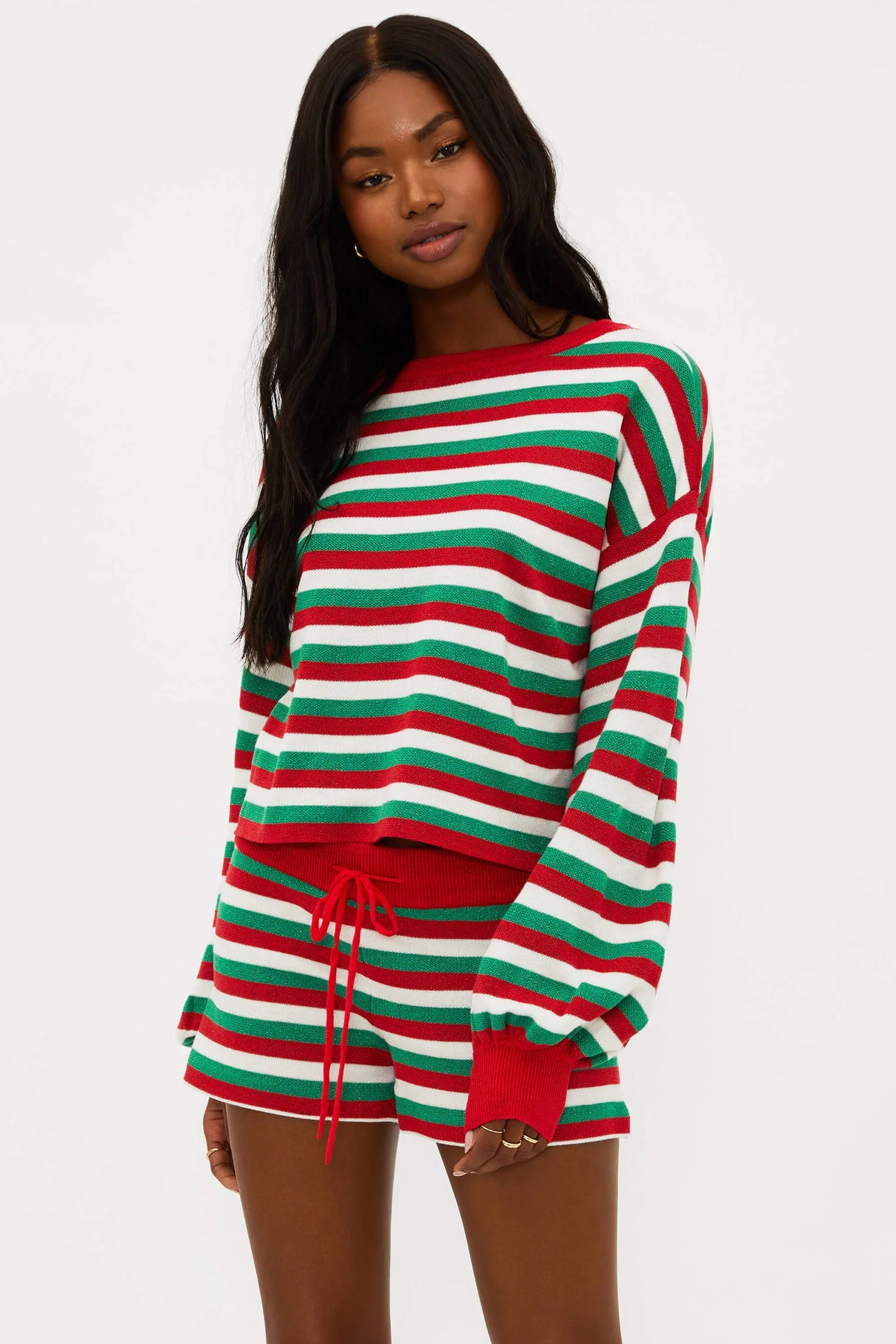 Ava Sweater- Merry Stripe