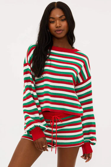 Ava Sweater- Merry Stripe