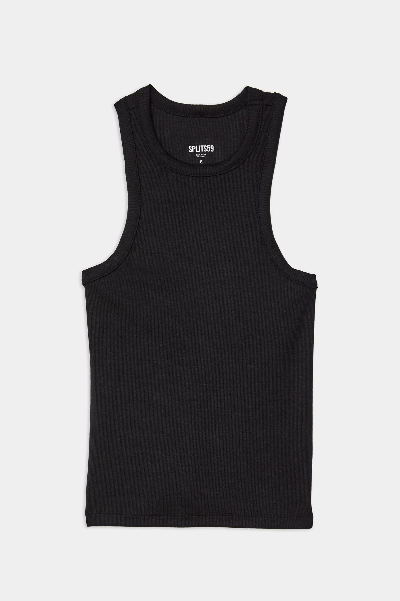 Kiki Rib Tank- Black