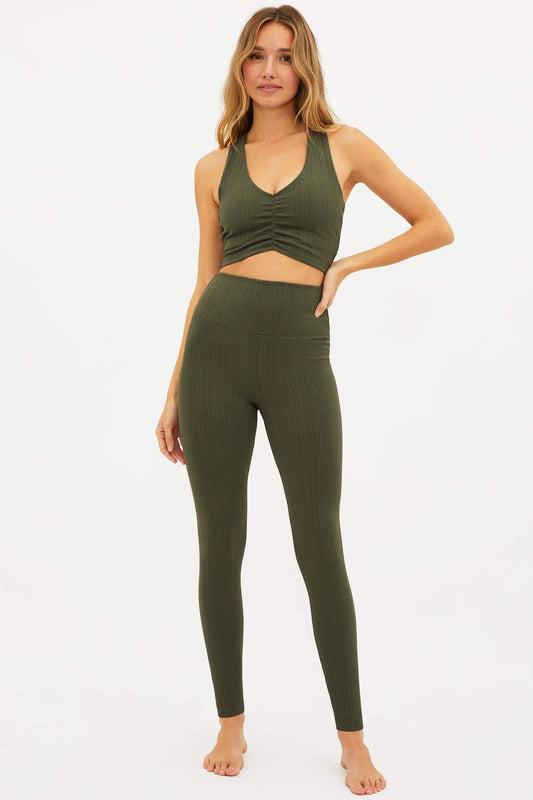 Piper Legging- Olive Cable