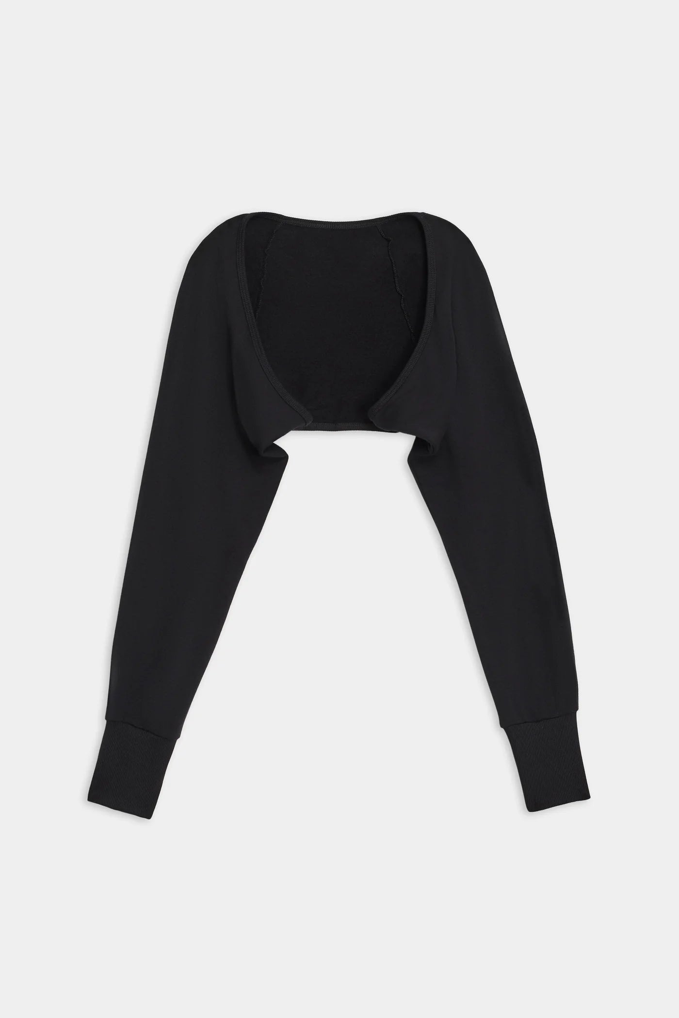 Sue Fleece Shrug- Black