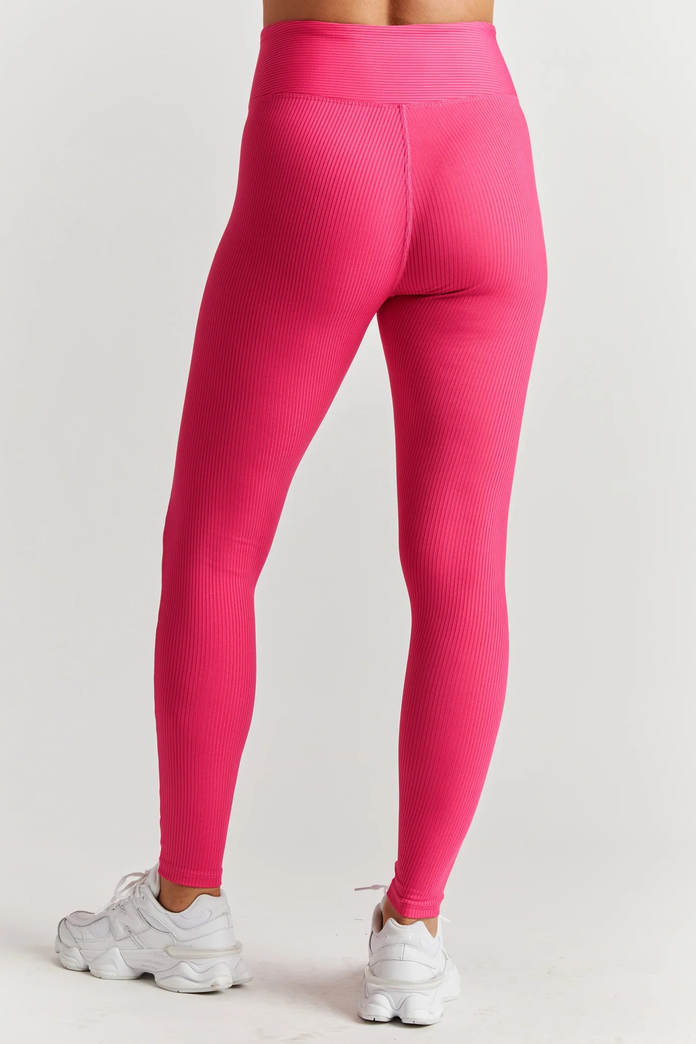 Ribbed Football Leggings-Magenta