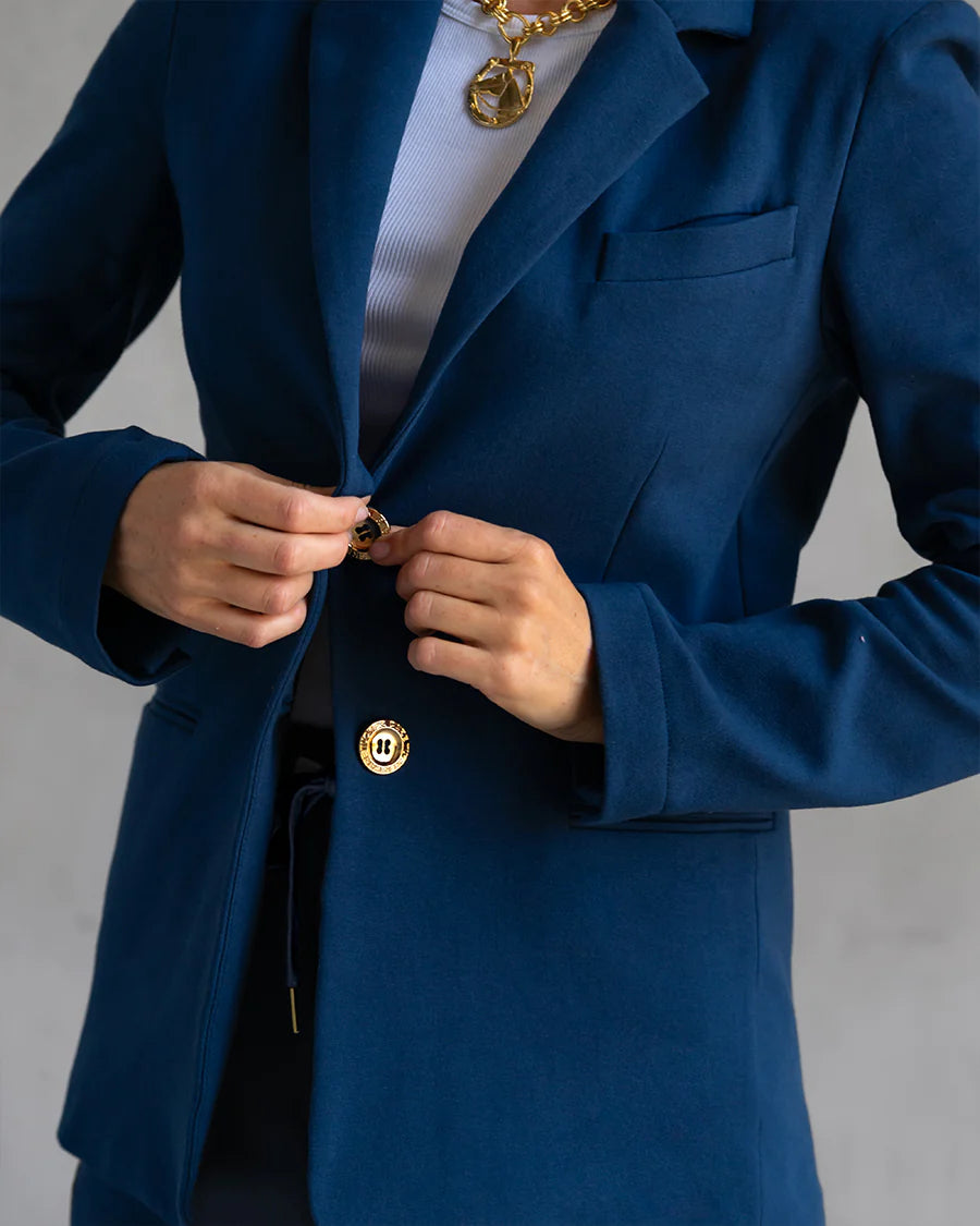 Morrison Interlock Blazer- Sailor