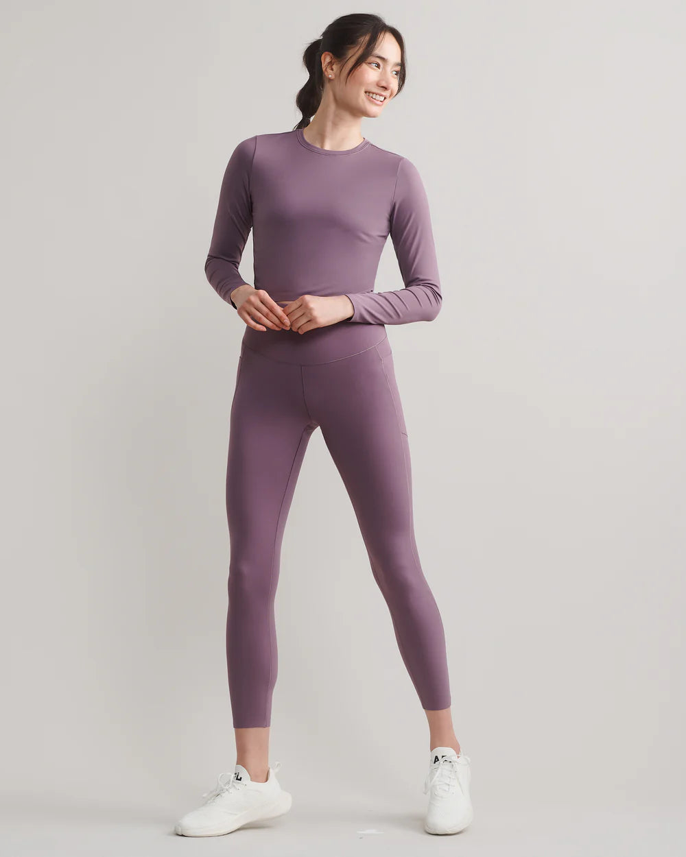 Serene Fitted Long Sleeve- Dark Plum