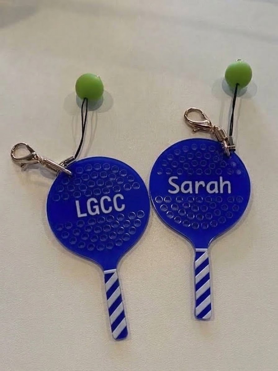 LGCC personalized paddle bag tags