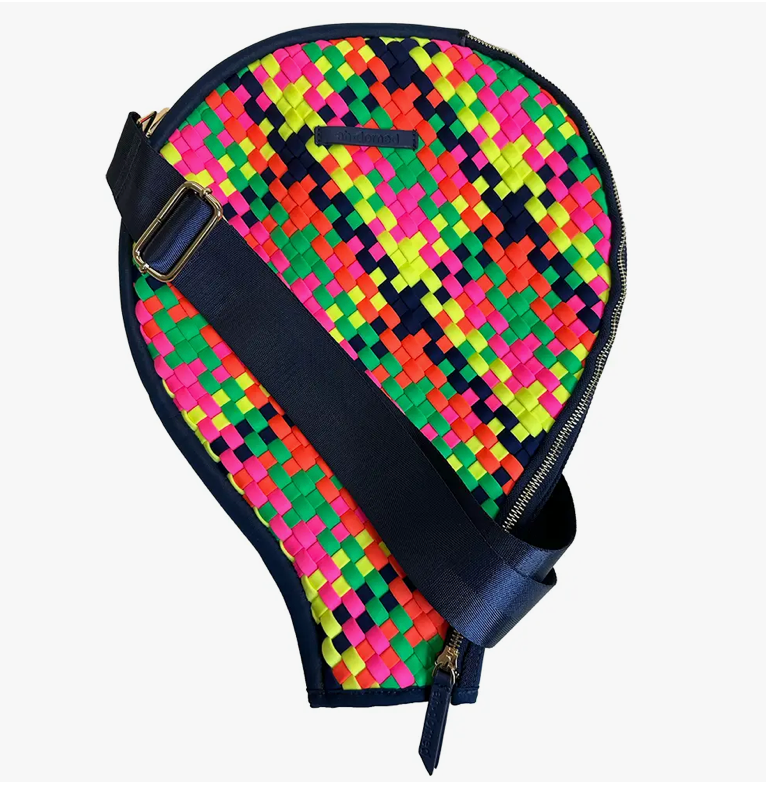 Woven Multicolored Neoprene Tennis Racket Cover