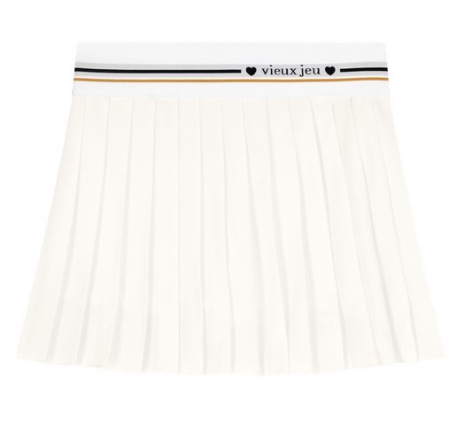 Chantal "love" skirt-white