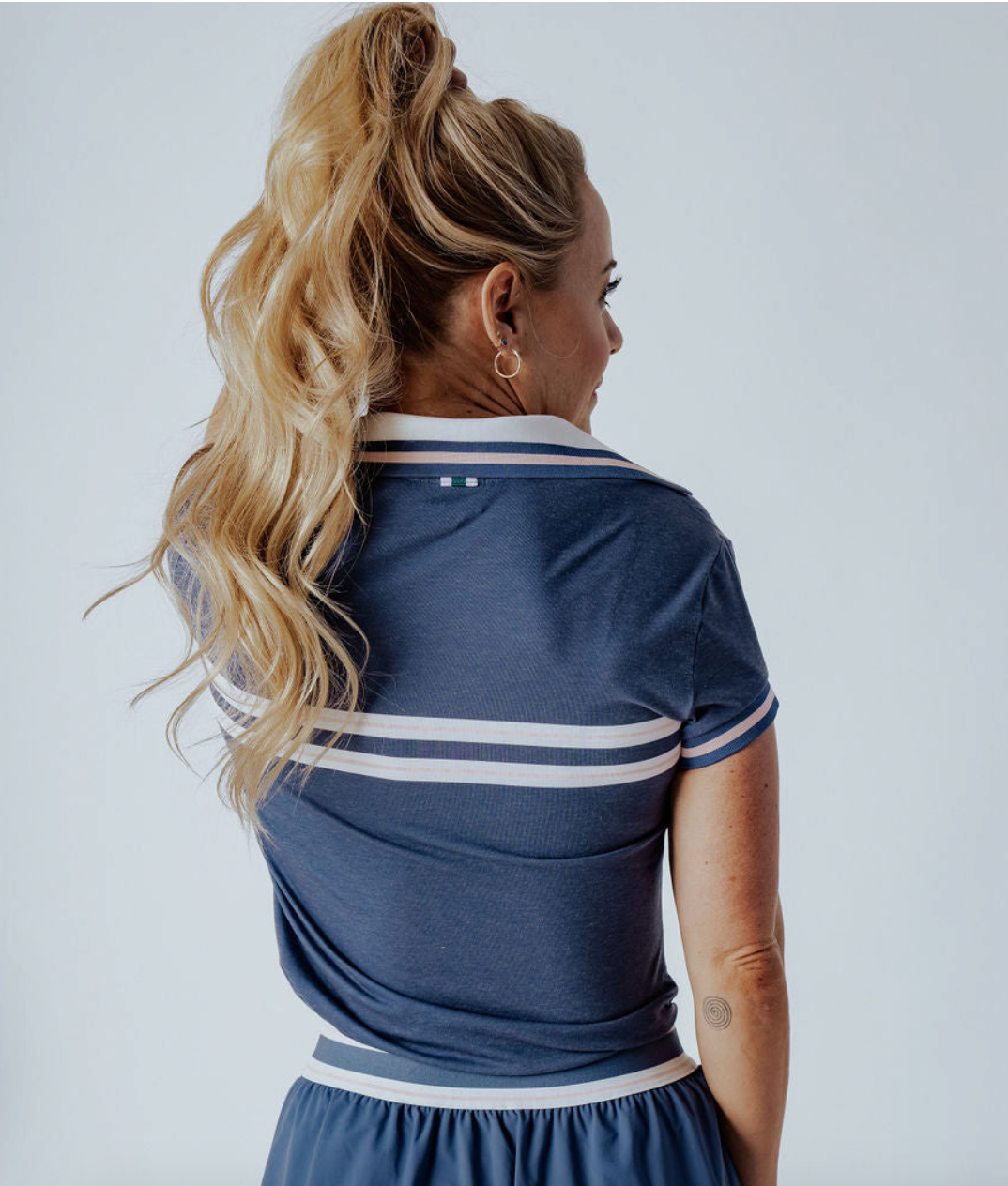 Retro Angie Polo- Indigo