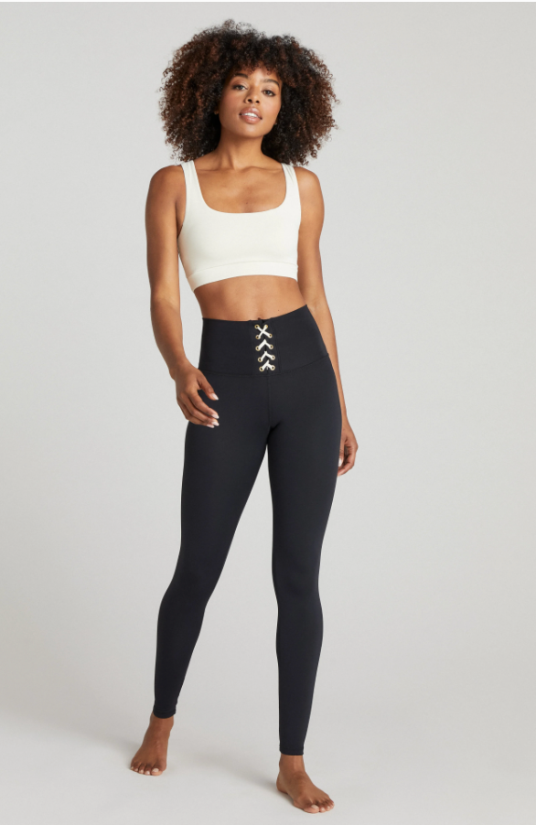 Kennedy Legging-Black/Off-White