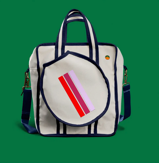 Navy La Jolla Stripe Pickleball Bag