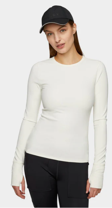 Long Sleeve Fitted Rib Crewneck