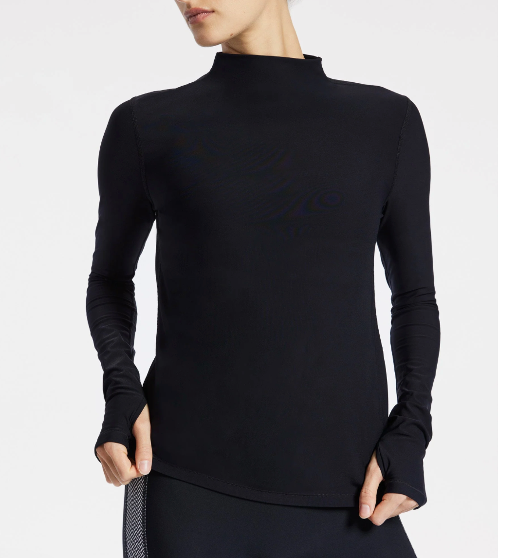 Pro Fleece Mock Neck Long Sleeve Top