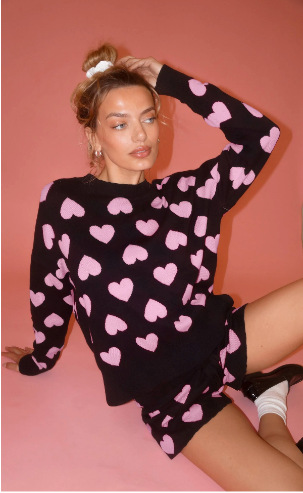 Callie Sweater- Love Hearts