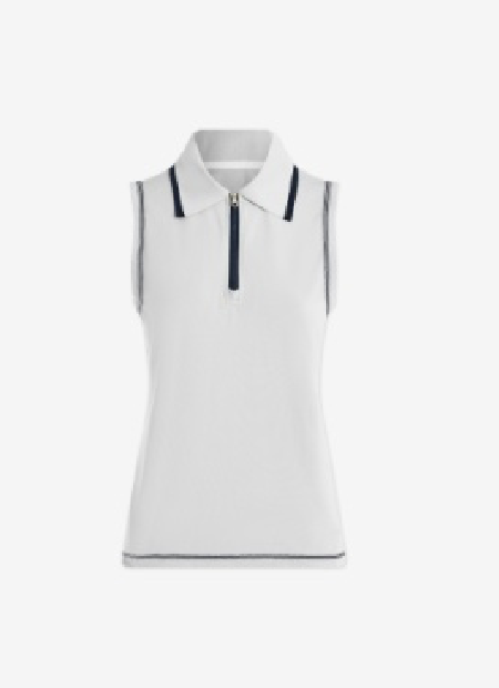 Cammie Performance Tank-white/blue nights